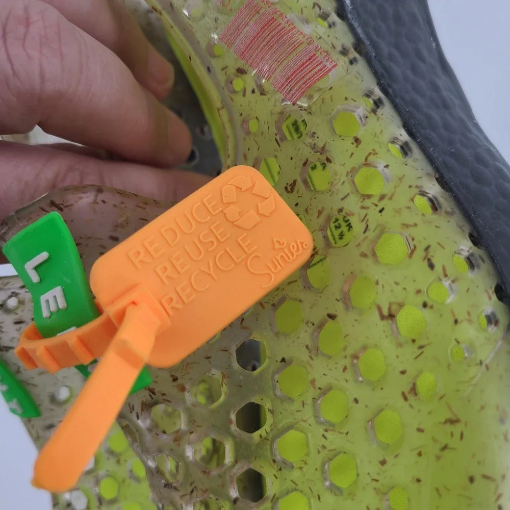 Sunies Kids Eco-Friendly‎ Perforated Water Sneakers - Neon/Black Size 12